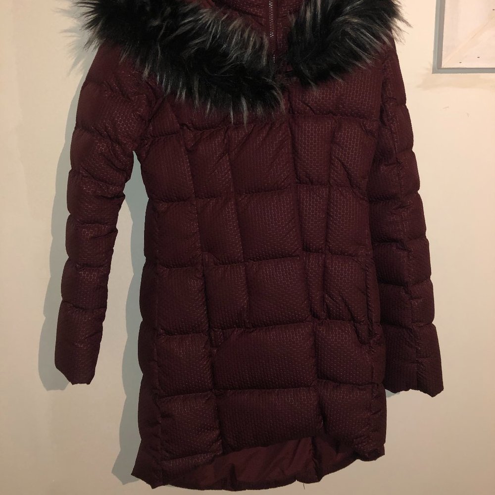 Maroon North Face Parka